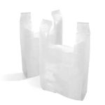 Recycled White Vest Carrier Plastic Bag