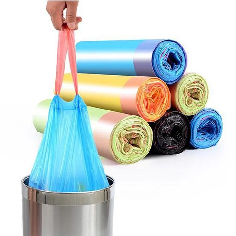 Drawstring Garbage Bag on Roll